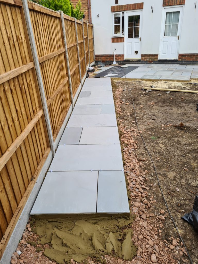 garden-patio-laying-progress-with-sand-bed